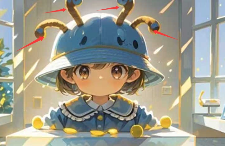 蚕姑娘仿生儿童帽